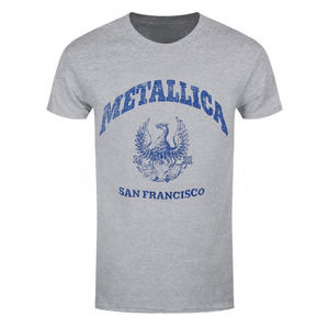 Metallica College Crest Mens Grey Tshirt